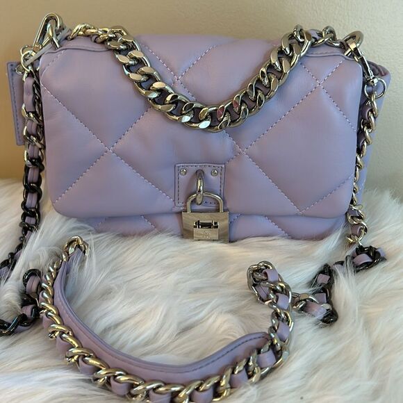 NWOT Steve Madden (Btulsa) Quilted/ Shoulder Crossbody Bag - Lavender - Picture 8 of 10